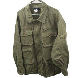 Stone Creek Men's Army Green Military Inspired Lightweight Jacket Size 3X